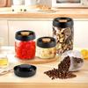 Coffee Beans Vacuum Sealed Tank Transparent Glass Food Storage Jars Household Moisture-proof Air Extraction Airtight Container