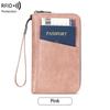 Anti-Theft RFID Zipper Passport Holder & Travel Wallet