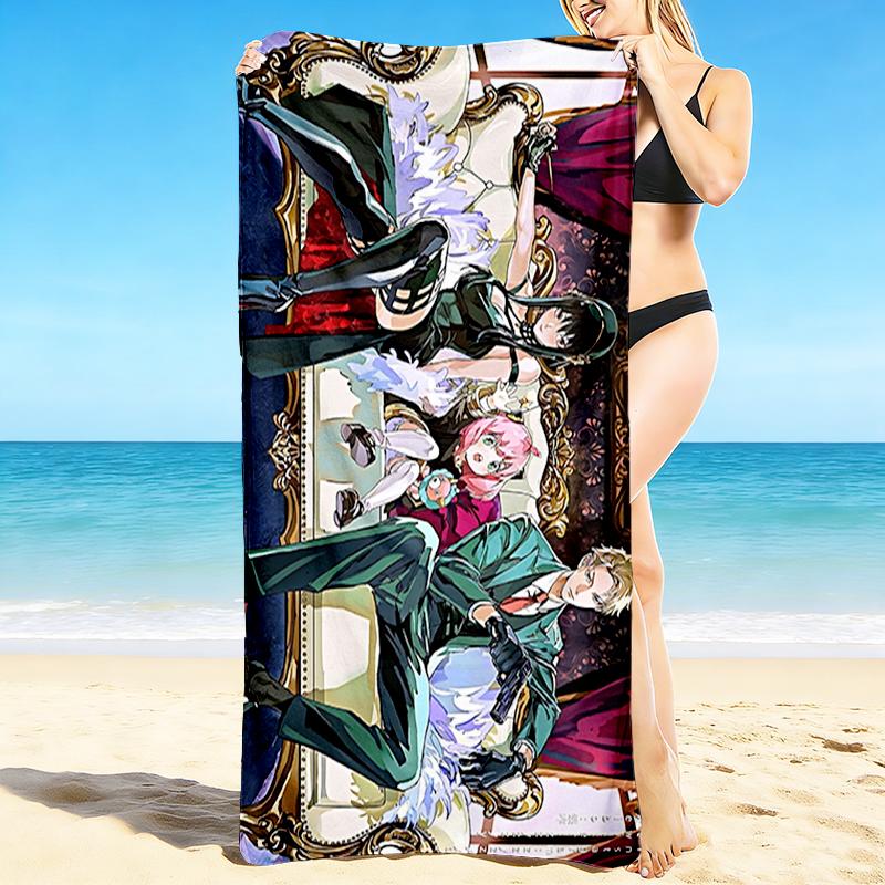 1Pc Fantasy Anime Characters Beach Towel Quick Dry Multiuse For Beach Pool Gym Yoga Home Travel Christmas Halloween Xmas Gift S1145