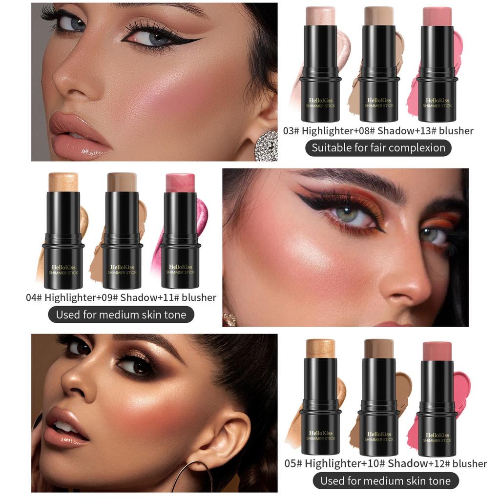 Средство для осветления кожи, трехмерная основа для лица, многоцветный корректор-карандаш для теней и макияжа