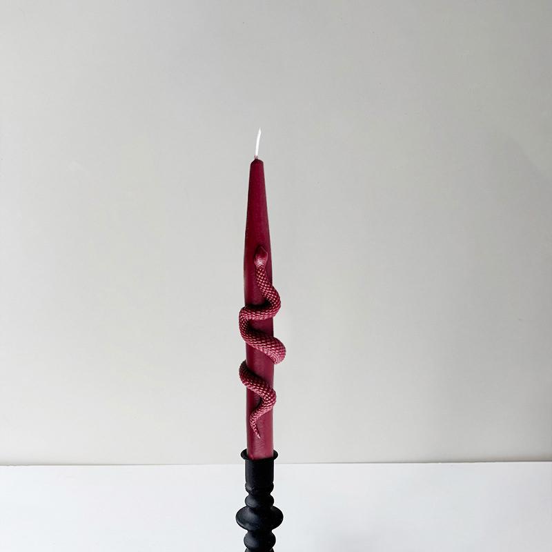 1 шт. Длинные ароматические столбовые свечи, уникальный подарок в форме змеи, 23,3x3,3 см