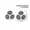 SHIXIN Exquisite Shiny Acrylic Rhinestone Stud Earrings Women Trendy Irregular Geometric Piercing Earrings Jewelry Accessories