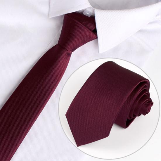 Мужской галстук узкого дизайна однотонный формальный галстук для деловых банкетов свадеб аксессуар для наряда