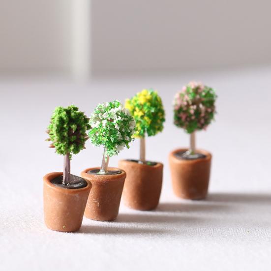 2 шт. уникальная тонкая работа подарок маленький детский кукольный домик модель игрушка для растений в горшках миниатюра