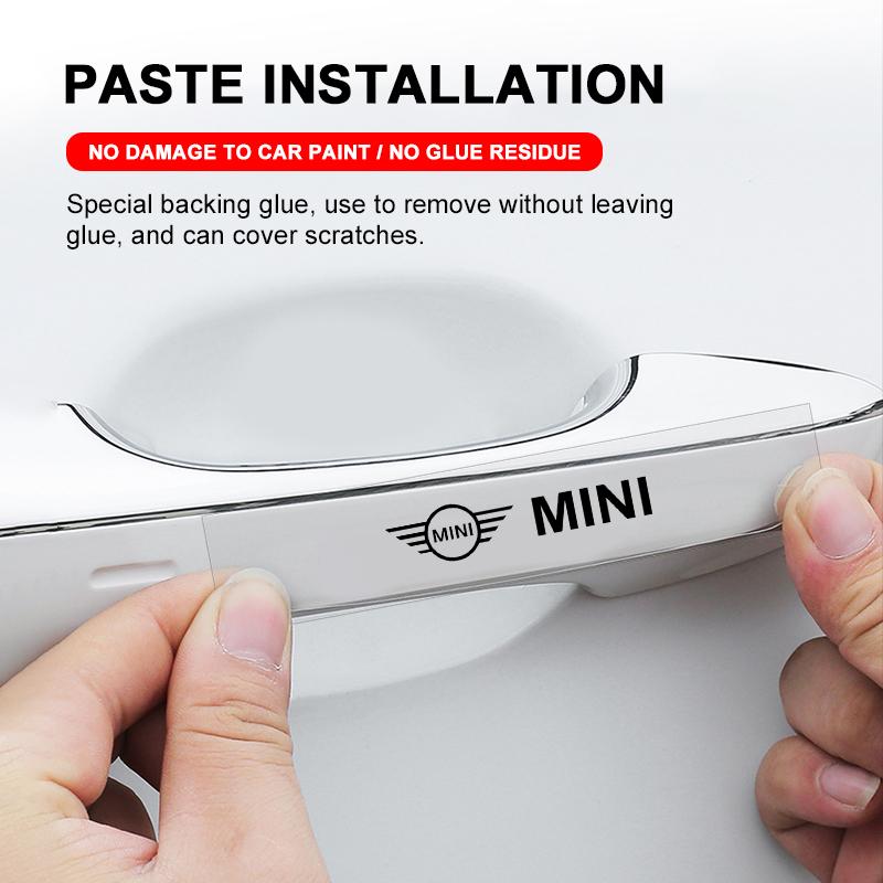 4 шт. Наклейки на дверные ручки автомобиля Наклейки на шины Зеркало заднего вида Украшение для MINI Cooper F54 F55 F56 R56 R60 Roadster Clubman Coupe