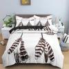 Dreamcatcher Duvet Cover Microfiber Feather Bedding Set Single Twin King For Girl Teen Adult Bedroom Geometric White Quilt Cover