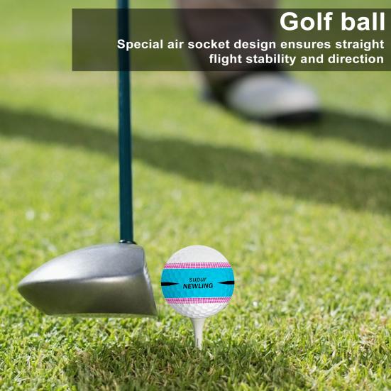 Golf Ball Golf Games Ball Super Long Distance Three Layer Ball High Density Stable Soft Professional Competition Game Balls Massaging Ball
