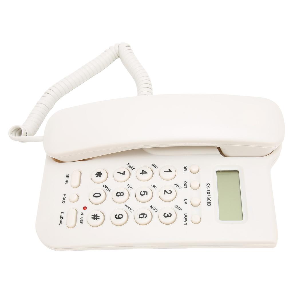 Настольный телефон Caller ID Настенное крепление Минималистичный проводной домашний телефон для дома Отеля Телефонная линия