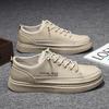Мужская обувь Весна Новая Повседневная Водонепроницаемая Кожаная Панельная Обувь Универсальная Мужская Мягкая Подошва Мужская Обувь