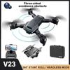 Новый мини-дрон V23 Professinal с двойной HD-камерой Wi-Fi FPV Квадрокоптер для предотвращения препятствий RC Дрон в подарок