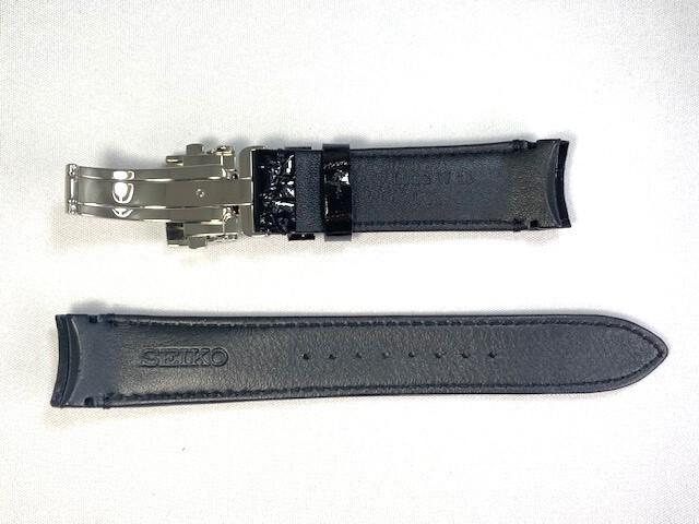 L0GG013J9 SEIKO Brightz 20 мм Кожа Крокодила для Ремешка, Черный, SAGA217/ 8B92-0AP0