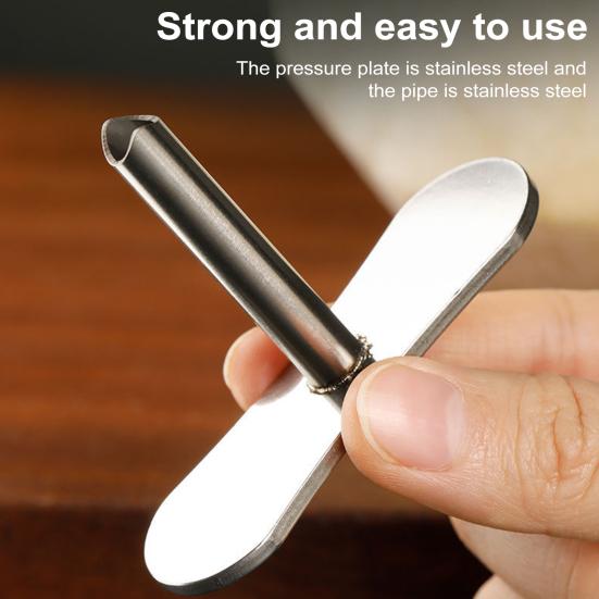 Stainless Steel Coconut Opener Tool Easy Hole Puncher for Young White Mature Green Coconuts Durable Dual-Angle Design Coconut Shell Remover