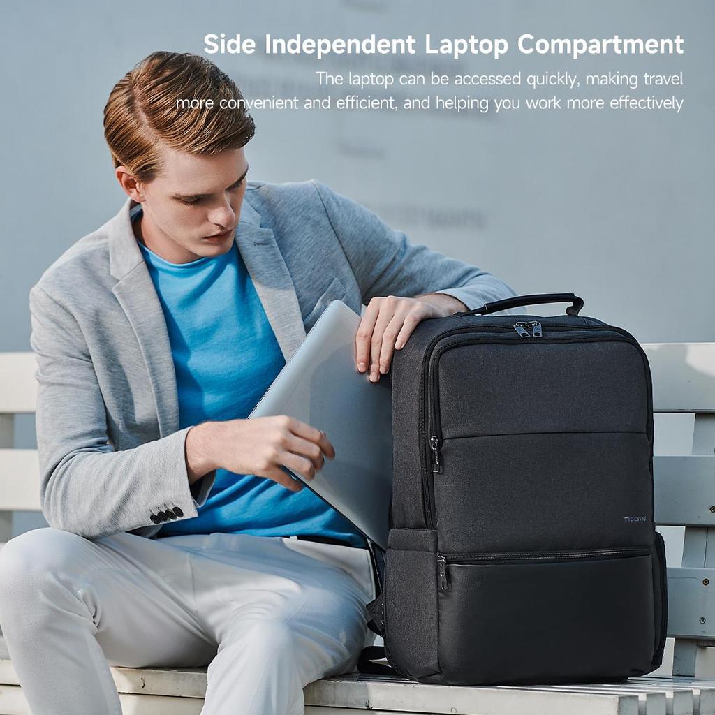 Tigernu Расширяемый рюкзак для мужчин 15,6-19 дюймов, рюкзаки для ноутбуков, мужской дорожный рюкзак, сумка 38 л, деловая сумка большой вместимости