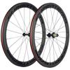 Windbrake Bike SUPERTEAM 50mm Clincher Wheel Set 700c 23mm Road Bike Carbon Wheel (Black)