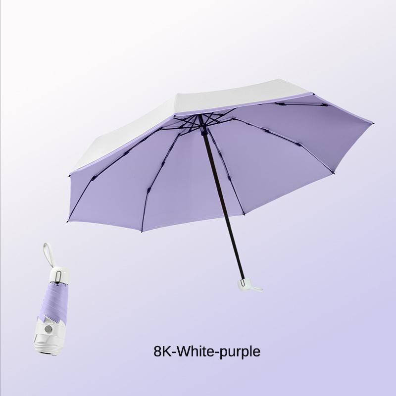 Mini Portable Pocket Umbrella for Women 6/8 Bone 5 Folding UV Sunshade Small Sunny and Rainy Umbrellas Paraguas Guarda Chuva