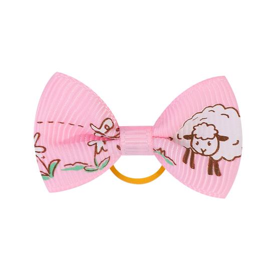 Маленькие бантики для питомцев с резинками, ручной работы, бантики для волос, аксессуары для питомцев, товары для груминга собак, щенков и кошек