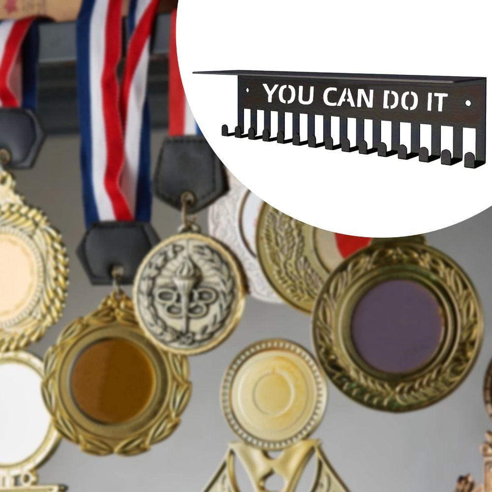 Large Capacity Medal Hanger Holder Wall Mounted Ribbons Medal Display  Home Decor