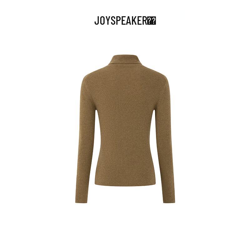 JOY SPEAKER Women's Winter Green High-Neck Knit Sweater