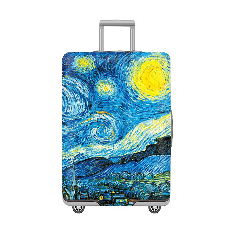 Thickened Elastic Printed Luggage Protector & Dust Cover