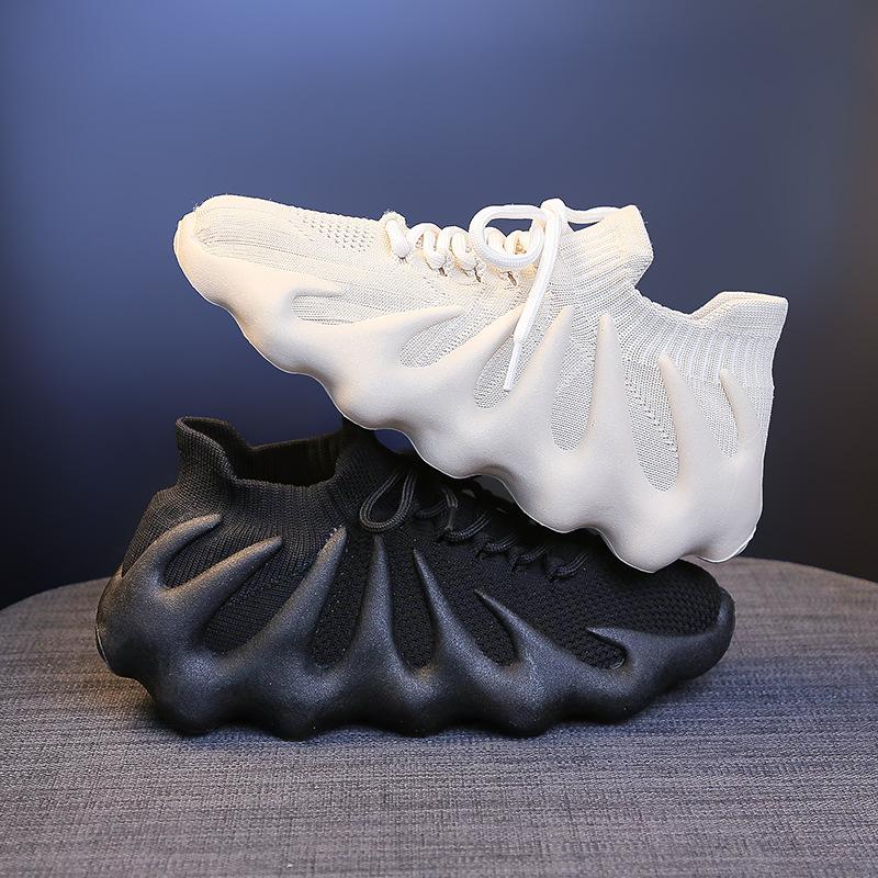 Пара амортизирующих кокосовых кроссовок женские 2025 весна фитнес дышащие взрыв осьминог беговые спортивные женские туфли одинарные туфли