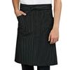 Альбе Талия Колено С Для T7934 F [Альбе] Фартук, Длина, Полосатый, Простой, Карманы, Столовая, Кафе, Рестораны, Униформа, C-10, Черный,