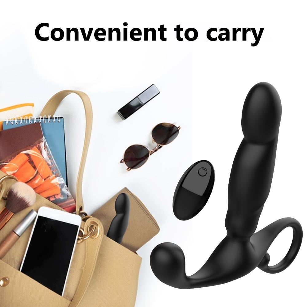 Wave Motion Vibrating Prostate Massager Sex Toy Anal Sex Toys Vibrator with 10 Wave & 3 Vibration Modes Remote Control Anal