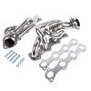 AP03 Shorty Manifold Header for Ford F150 F250 1997 1998 1999 2000 2001 2002 2003 5.4L V8 Engines Chrome Polished