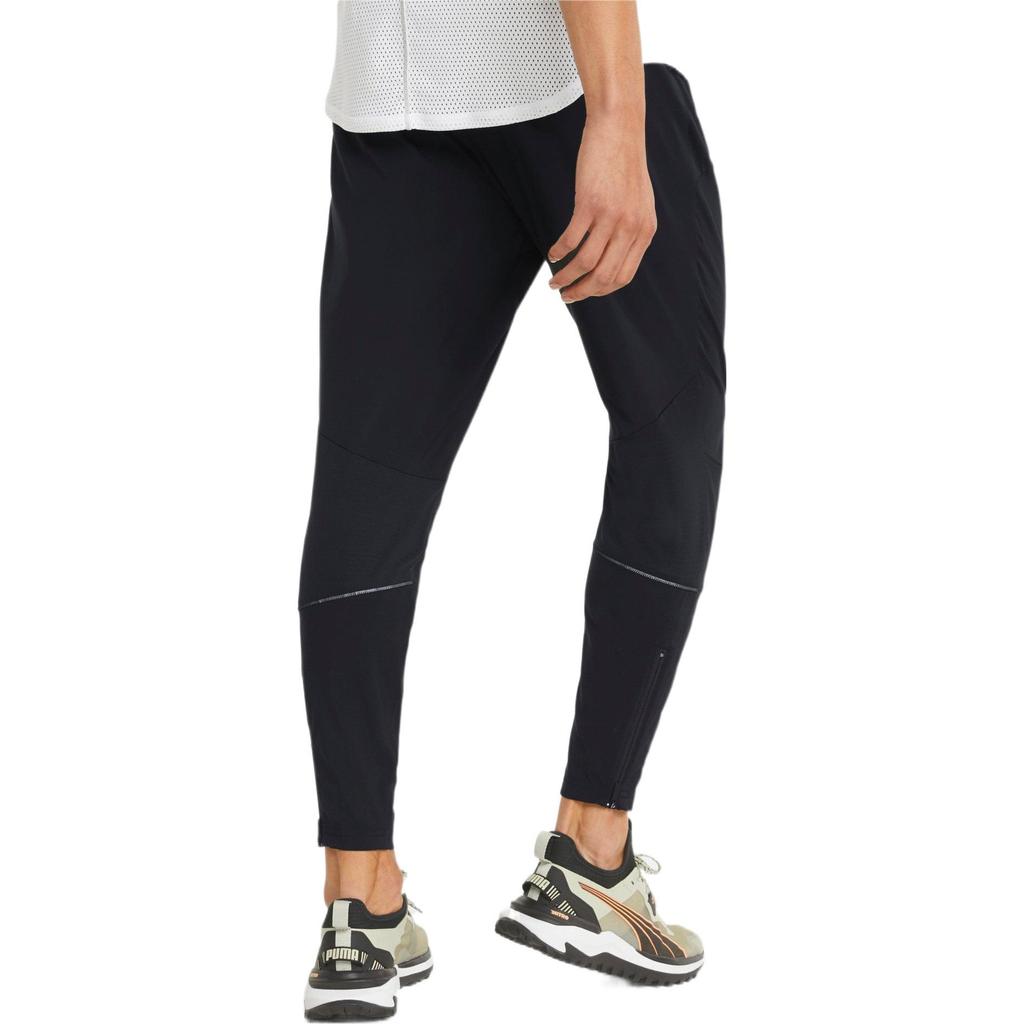 Puma Брюки для бега и фитнеса с логотипом Solid Color Мужские плавки Черный 521404-01