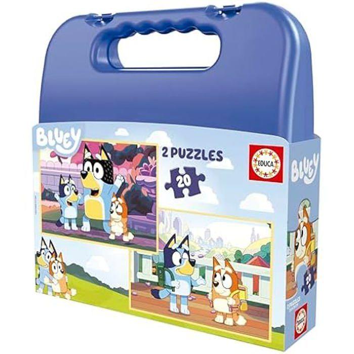 Пазл - EDUCA - Пазл Блуи - Набор из 2 Пазлов - 20 деталей - Переработанный картон