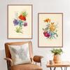 Скандинавское ретро-искусство картина на холсте с изображением растений эволюция цветов Популярная наука Плакат гостиная коридор украшение дома фреска без рамки