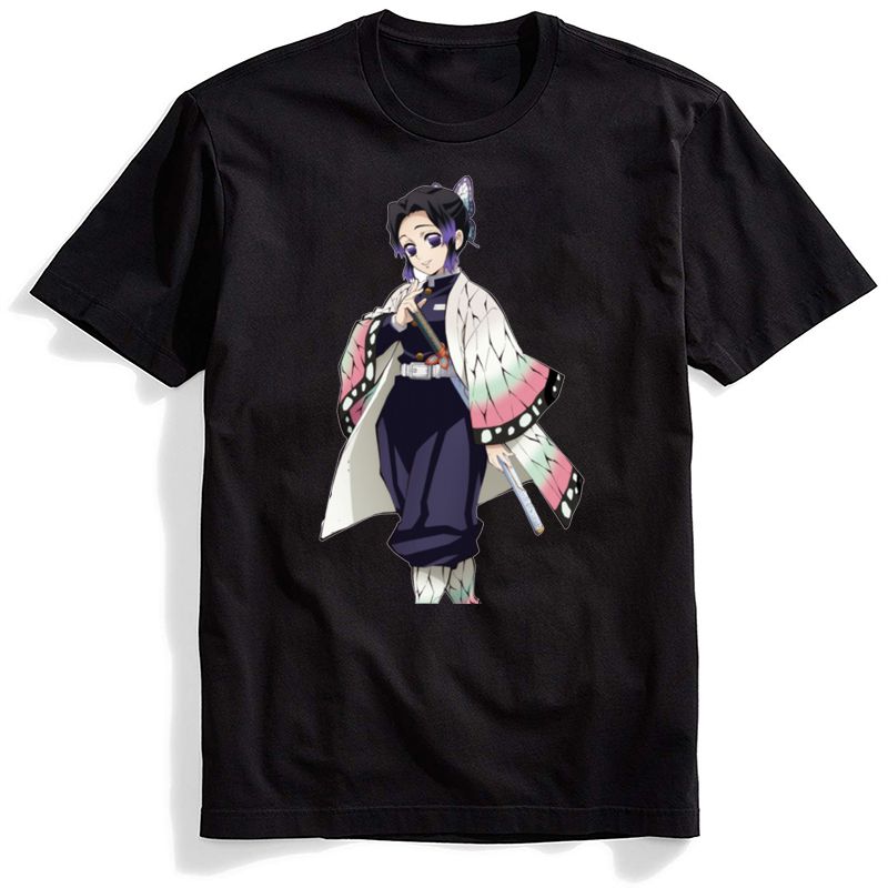 Kimetsu No Yaiba Funny Cartoon Black T Shirt Men Demon Slayer Harajuku T Shirt Demon Slayer