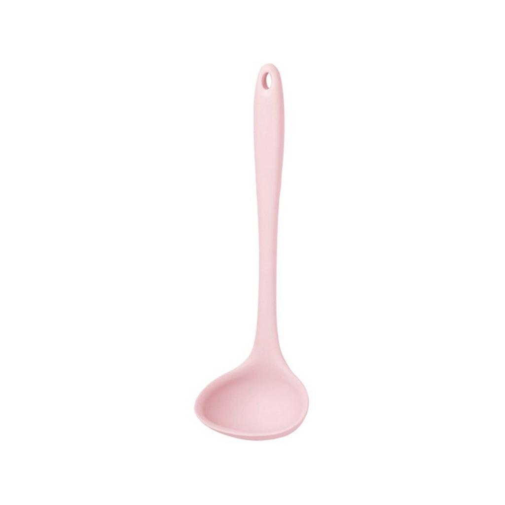 Heat Resistant Curved Handle Non-stick Dinnerware Tableware Soup Ladle Serving Spoon Scoop