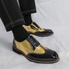 Brand Men Leather Shoes Handmade Quality Casual Oxford Business Work Shoes Lace-up Non-slip Comfortable Man British Style Shoes