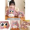 Милая плюшевая игрушка-сова, короткий плюш, мягкая игрушка