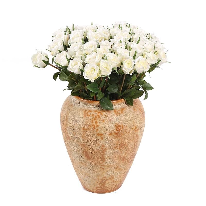 12 шт искусственных шелковых цветов, реалистичные розы, букет искусственных роз, длинный стебель для дома, свадьбы, внутреннего, наружного, вечеринки, украшения стола