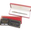 Excellent Cartier Ballpoint pen Trinity Hairline Cap Type Silver gold mens Used