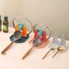 Creative Plastic Multifunctional Scraper Holder Spoon Pad Chopsticks Pot Lid Storage Household Kitchen Counter Storage Rack