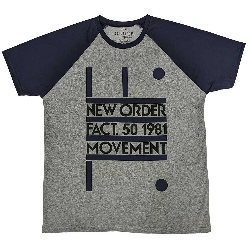 New Order Raglan T-Shirt: Movement OFFICIAL NEW