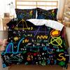 3D Mathematical Printed Bedding Set Black Down Duvet Cover AU180 * 210 Full Size Bed Cover Single/Double with Zipper Soft Quilt Cover