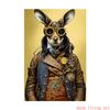 Retro Steampunk Cat Wolf Astronaut Rabbit Poster Art Canvas Painting Funny Animal Tiger Gorilla Poster Living Room Home Decor