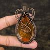 Подвеска ручной работы из медной проволоки из натурального балтийского янтаря, 3,03 дюйма, v0g66