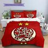 Wydad AC Pattern Bedding Home Decoration Birthday Gift (1 * duvet cover + 2 * pillowcase, without core)