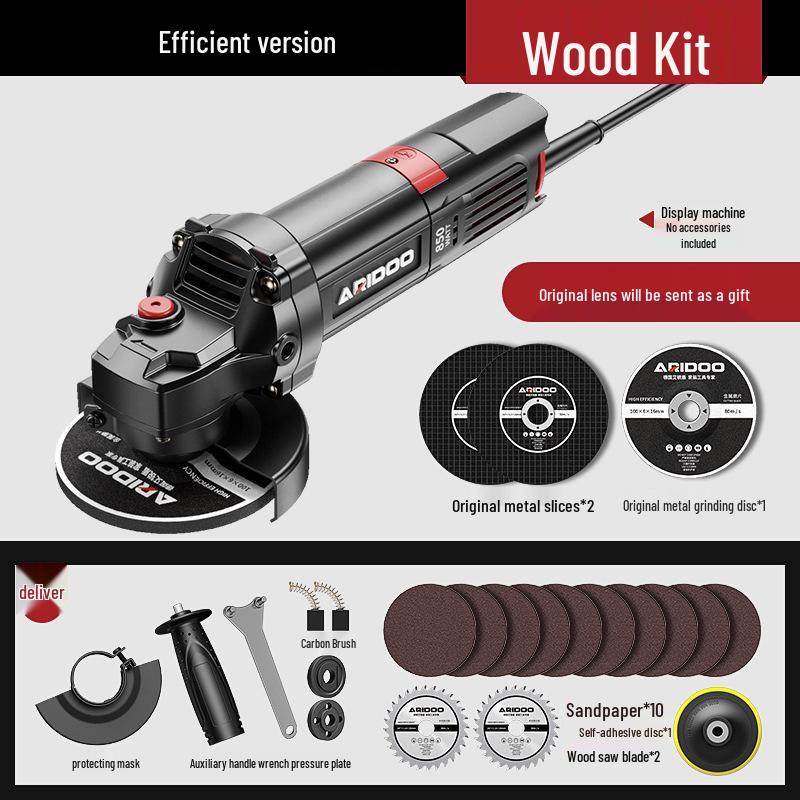 German Multifunctional Angle Grinder: Home & Industrial Use for Grinding, Polishing, and Cutting.