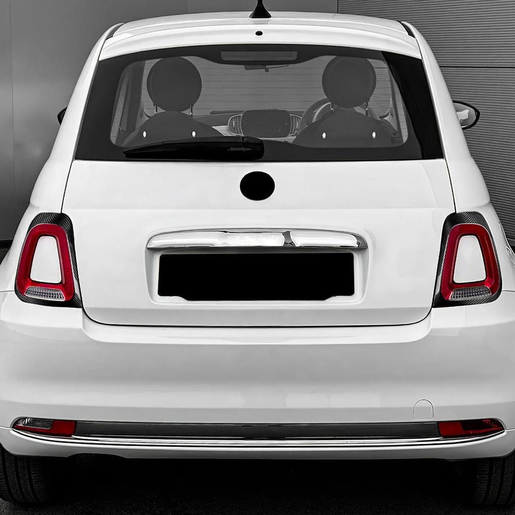 AIRSPEED Carbon Fiber Exterior Custom Taillight Frame Stickers for Abarth 595 695 Fiat 500 and This Customizable Sticker Adds a Touch of Style To Your