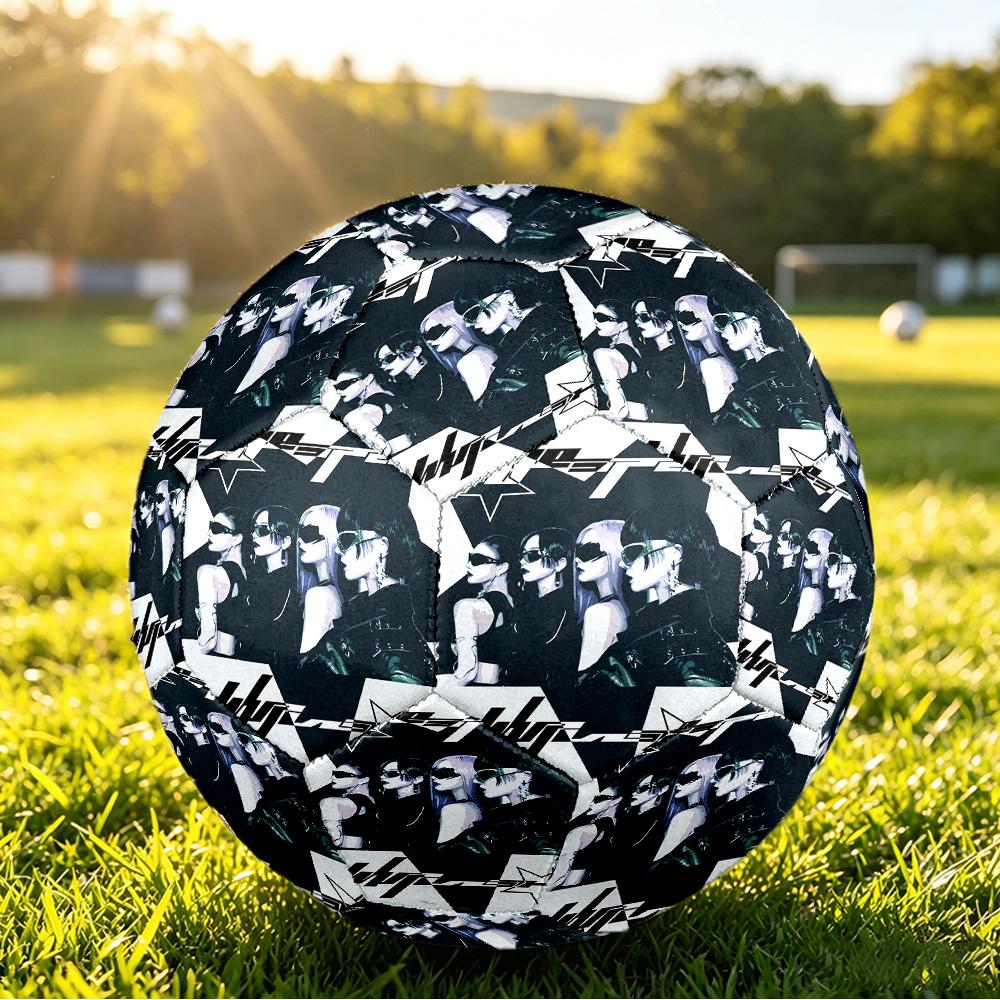 aespa Size 5 Soccer Ball, Durable Standard Football For Training Match Outdoor Sports