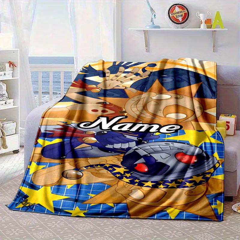 Custom Name Daycare Moon Drop Adventure Blanket bed sofa Blanket Flannel Blanket for Camping, Hiking, Picnic Essentials,gift for family and friends