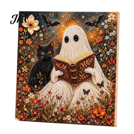 Fun Creative Hobbies for Adults Christmas Faux Pearl Art Kit, Xmas Hat Cat Dog Painting DIY Festive Handmade Seasonal Decorations 3D Puppy Bead Craft