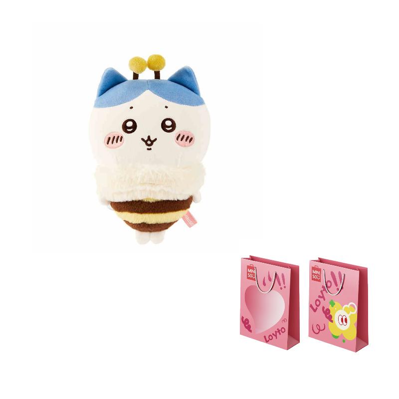MINISO x Chiikawa Хачиварэ, Чиикава, Усаги Сезон Сакуры Пчелиные Куклы Плюшевая Кукла Трубы Высокая Кукла