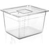 Sous Vide Food Container, 11L Large Capacity, Square Food Container with Lid, Sous Vide Storage Container, 32*26*20cm, with Graduation Marks (Body Onl