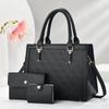 New High Appearance Level Fashion Pressure Flower Bag Three-piece Set Large Capacity Simple All-in-one Shoulder Bag Trend Bag